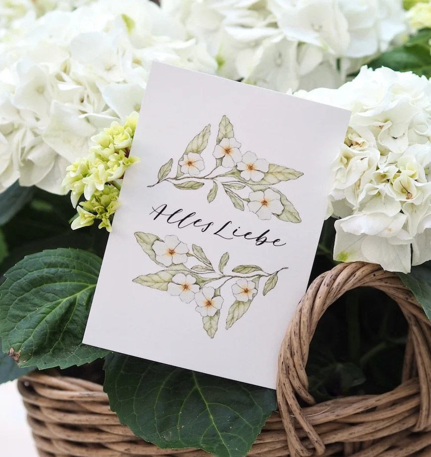 Postkarte "Alles Liebe"