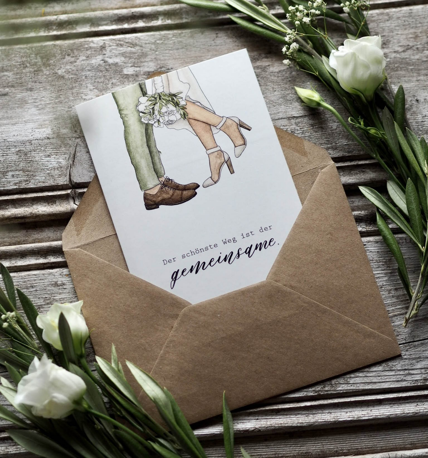 Klappkarte "Zur Hochzeit"