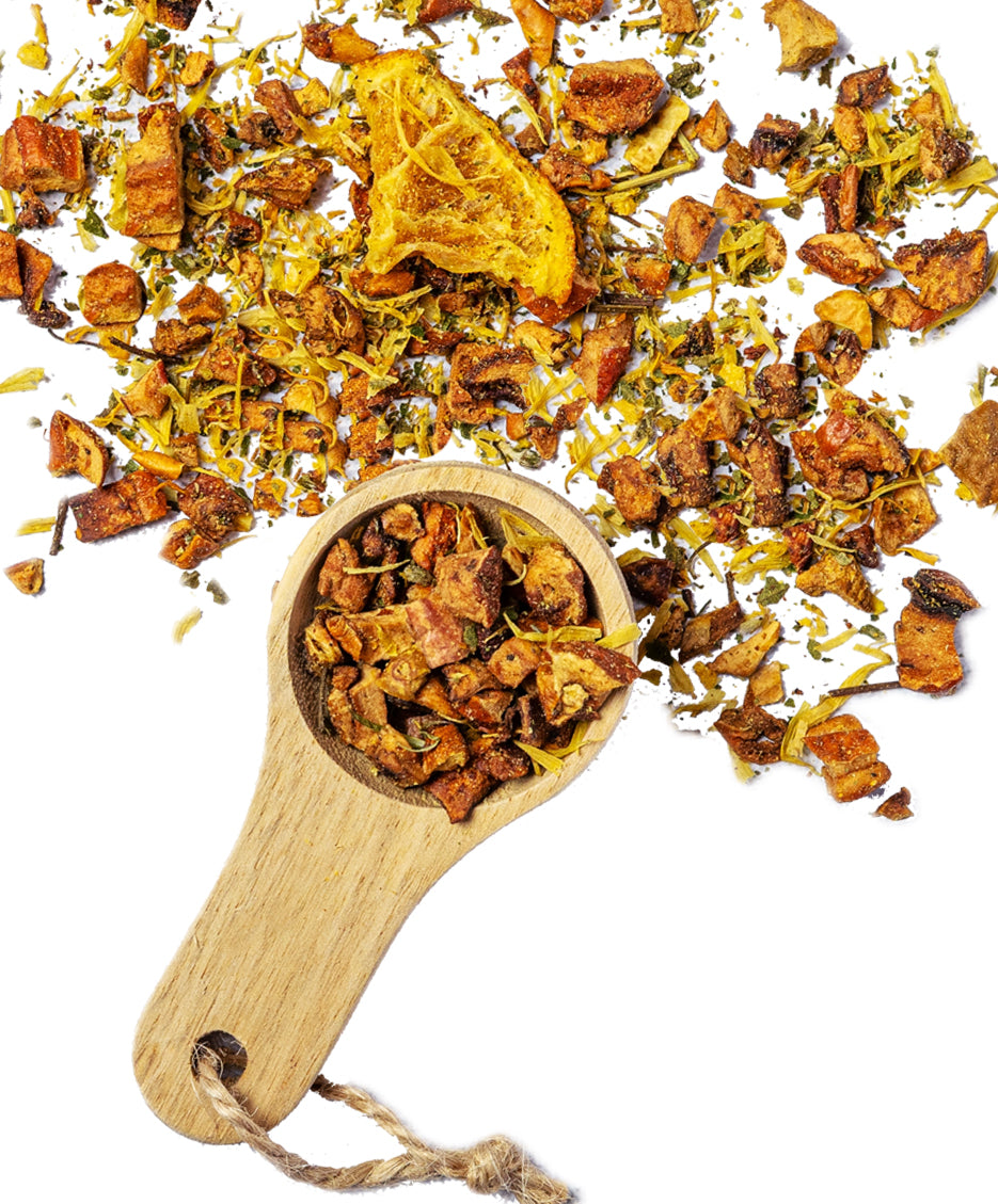 Schöne Ostern Früchtetee Apfelsine