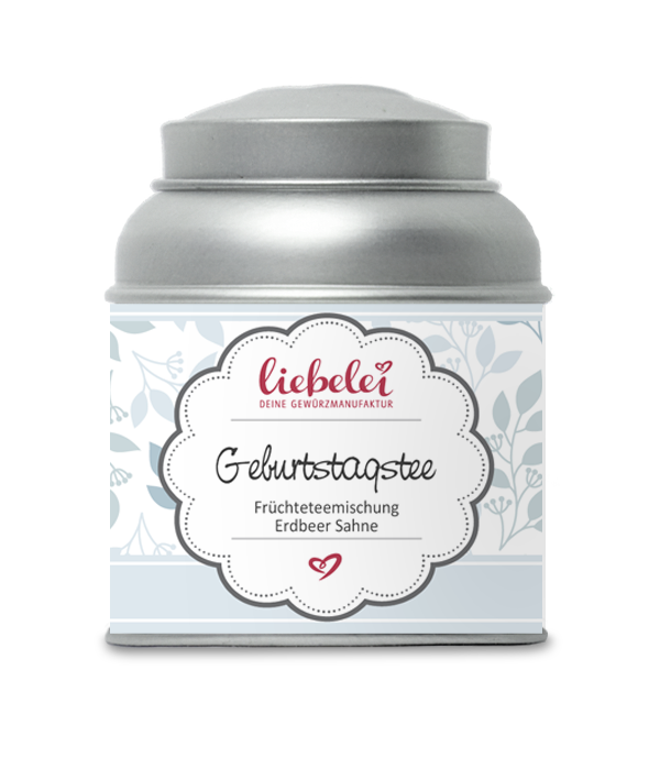 Geburtstagstee Früchtetee Erdbeer