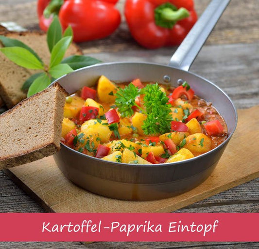 Kartoffel-Paprika Pfanne mit Würstchen