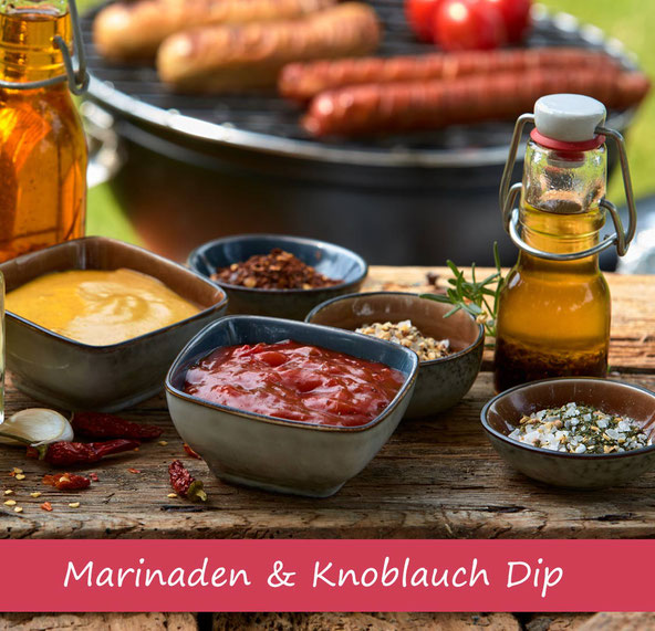 Marinaden für Fleisch & Knobi Dip