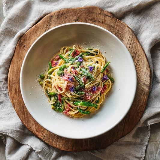 Frühlings-Pasta mit Gemüse