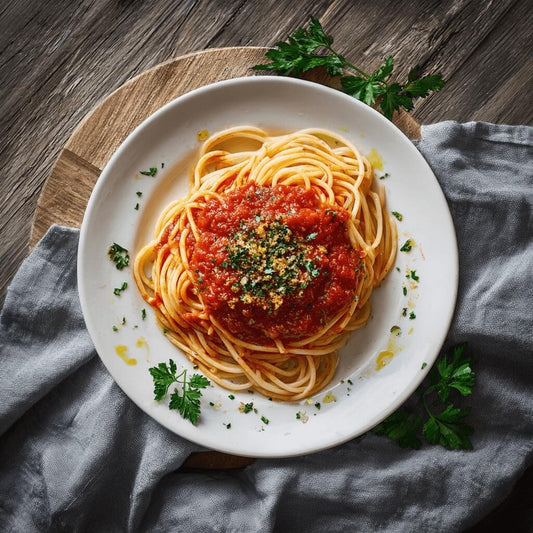Spaghetti mit Tomatensoße
