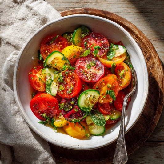 Sommerlicher Tomatensalat