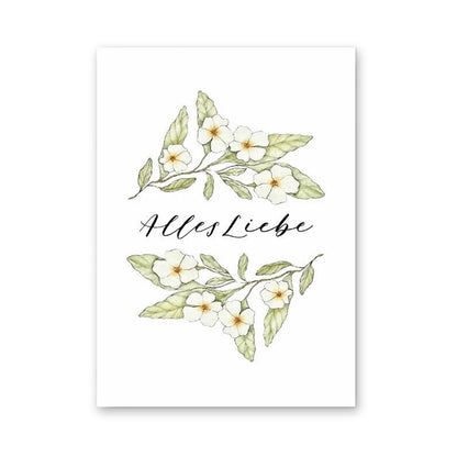 Postkarte "Alles Liebe"