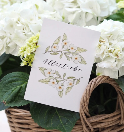 Postkarte "Alles Liebe"