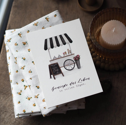 Postkarte "Genieße das Leben"