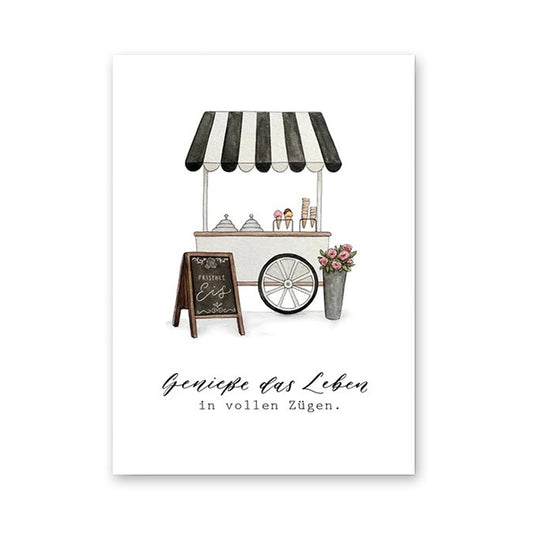 Postkarte "Genieße das Leben"
