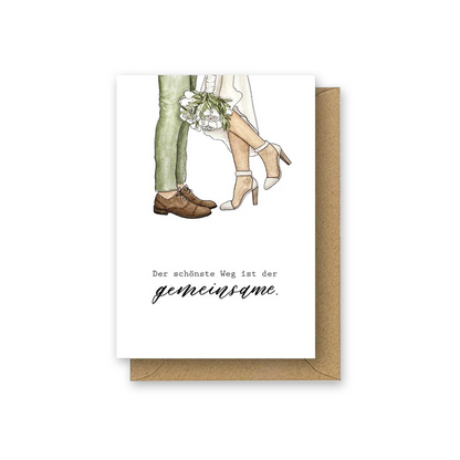Klappkarte "Zur Hochzeit"