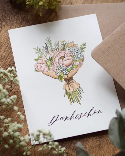 Postkarte "Dankeschön"