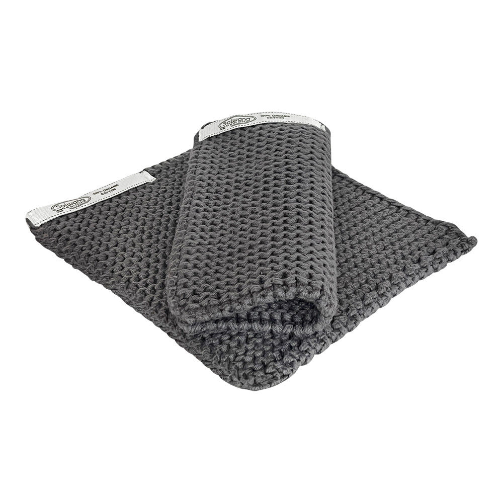 Topflappen dunkelgrau