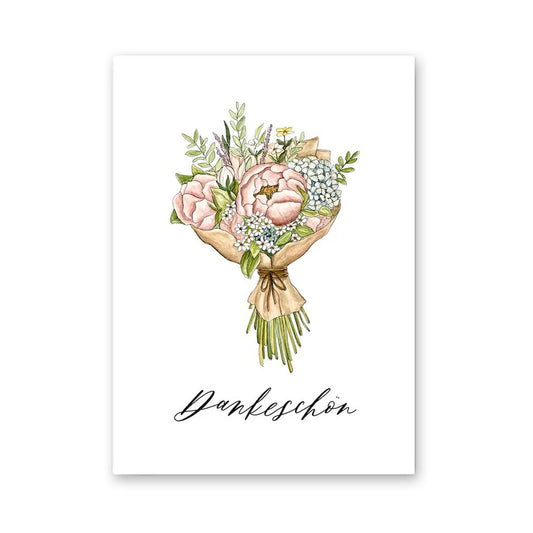 Postkarte "Dankeschön"