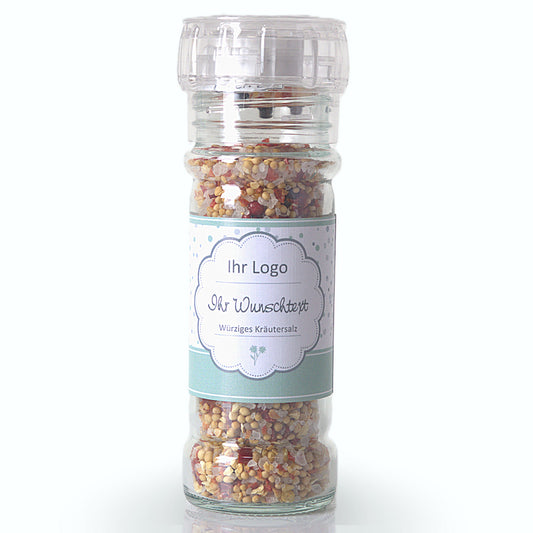 firmengeschenk mit logo gewürzmühle
