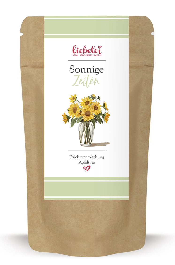 Sonnige Zeiten Tee Geschenk Teetütchen von Liebelei 