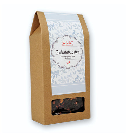 Geburtstagstee Früchtetee Erdbeer