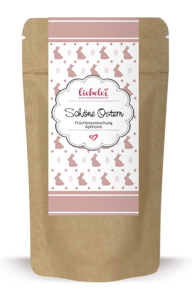 Schöne Ostern Früchtetee Apfelsine