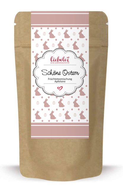 Schöne Ostern Früchtetee Apfelsine